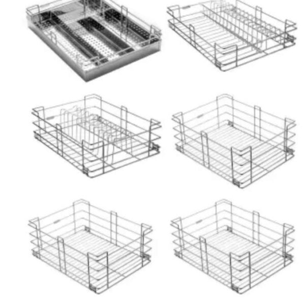 Stainless steel kitchen, Basket four Modular kitchen