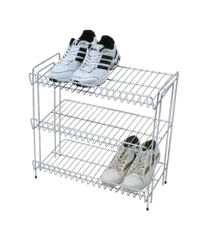 Stainless steel shoes rack stand